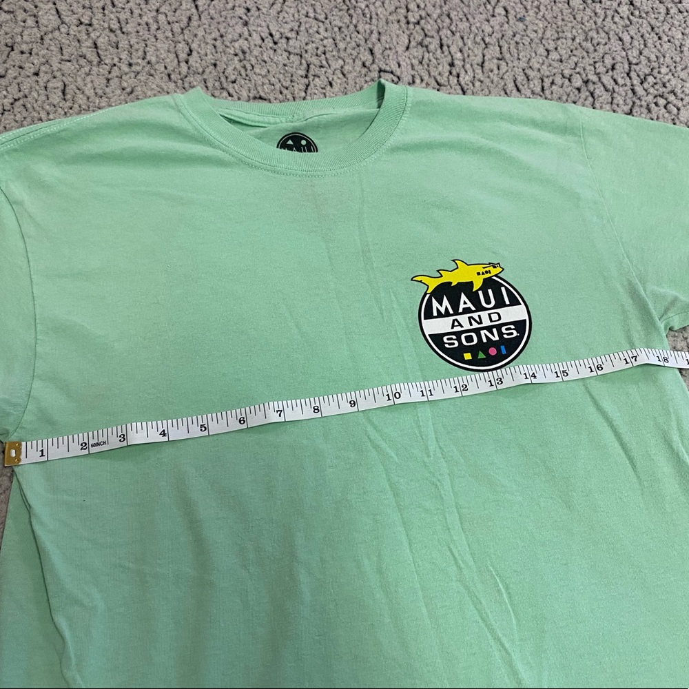 Maui and Sons - mint green mens shirt - size Medium - Picture 7 of 8